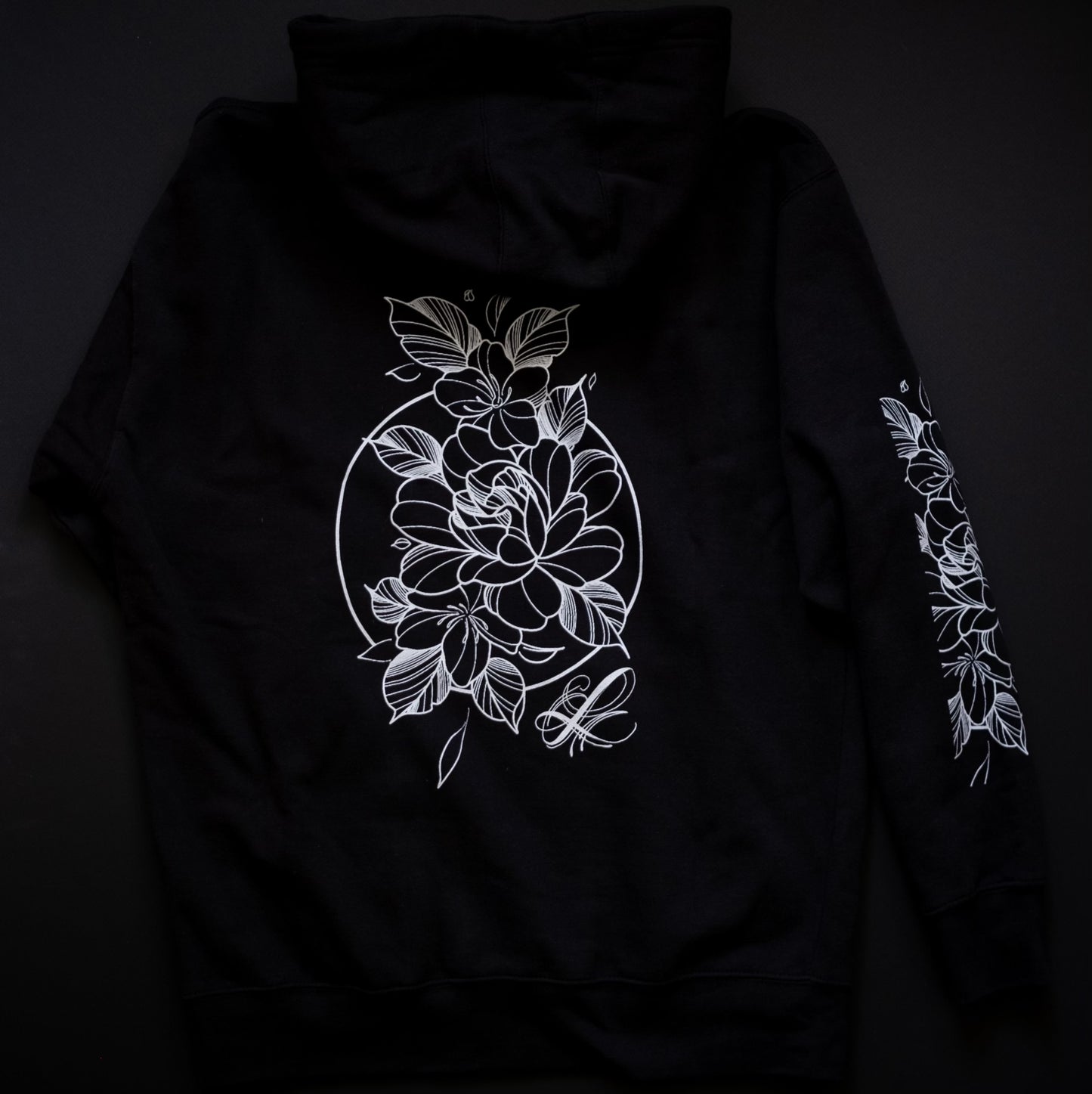 Gardenia Print Hoodie